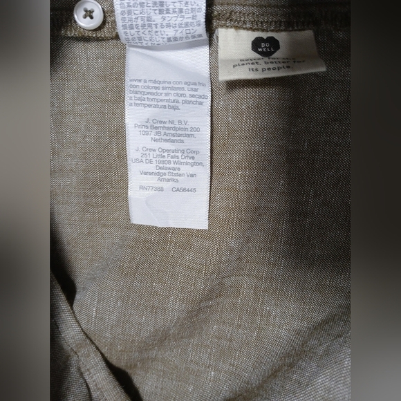 Madewell Alexandra Linen Blend Button Front Mini Dress. Size M - Picture 8 of 13